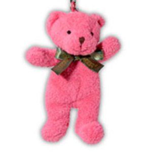 Pink Teddy Bear Key Charm